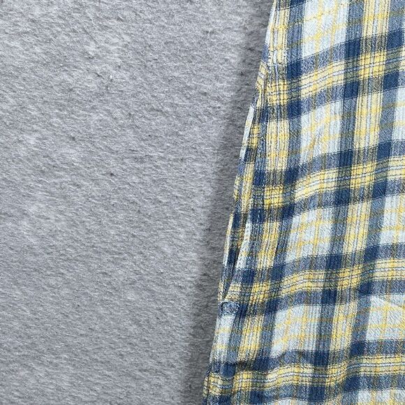 Urban Outfitters Jumpsuit Womens S Yellow Blue Plaid Button Through Wide Leg - Picture 6 of 12